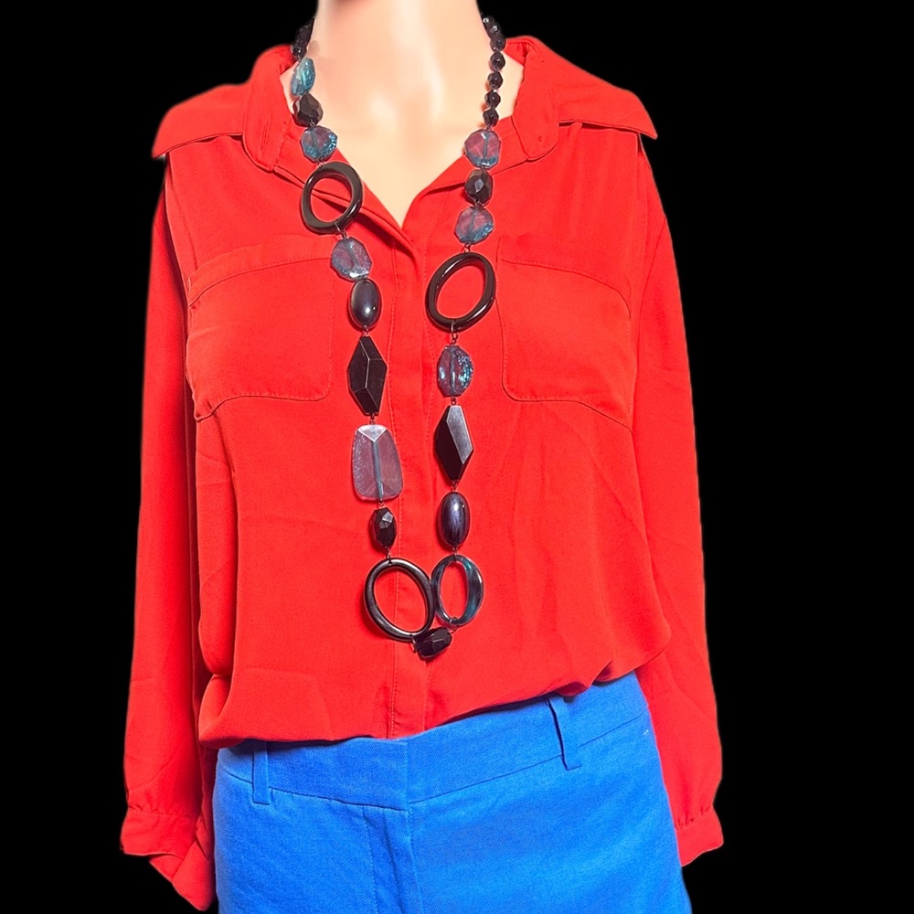 Vibrant Red Top by New York & Company